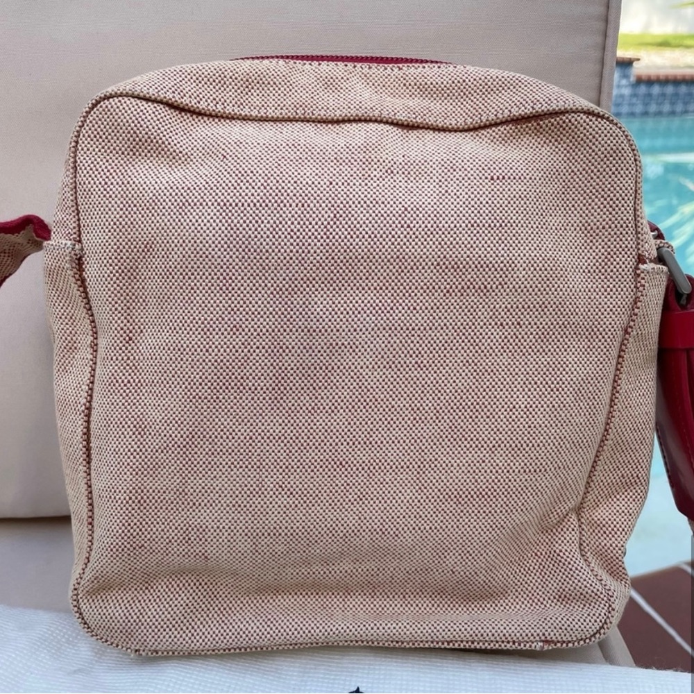 Authentic Y2K Prada Canapa BiColor Crossbody with dust bag and Auth. Card - Picture 9 of 16